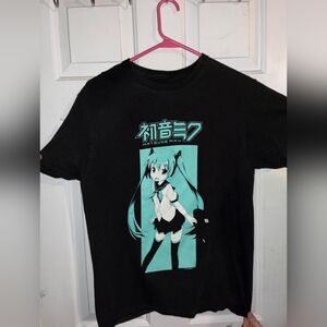 Hatsune Miku Black T-Shirt Hot Topic